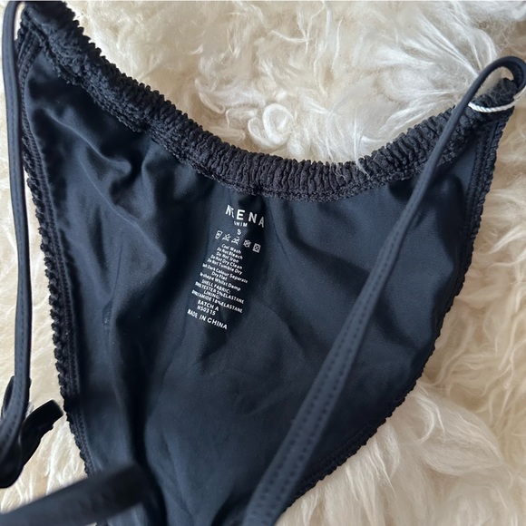 NWT OH POLLY Neena Swim Ribbed Bandeau Bikini - Picture 2 of 5